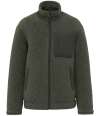 NS604 Native Spirit Unisex Sherpa Jacket Forest Khaki / Dark Khaki colour image